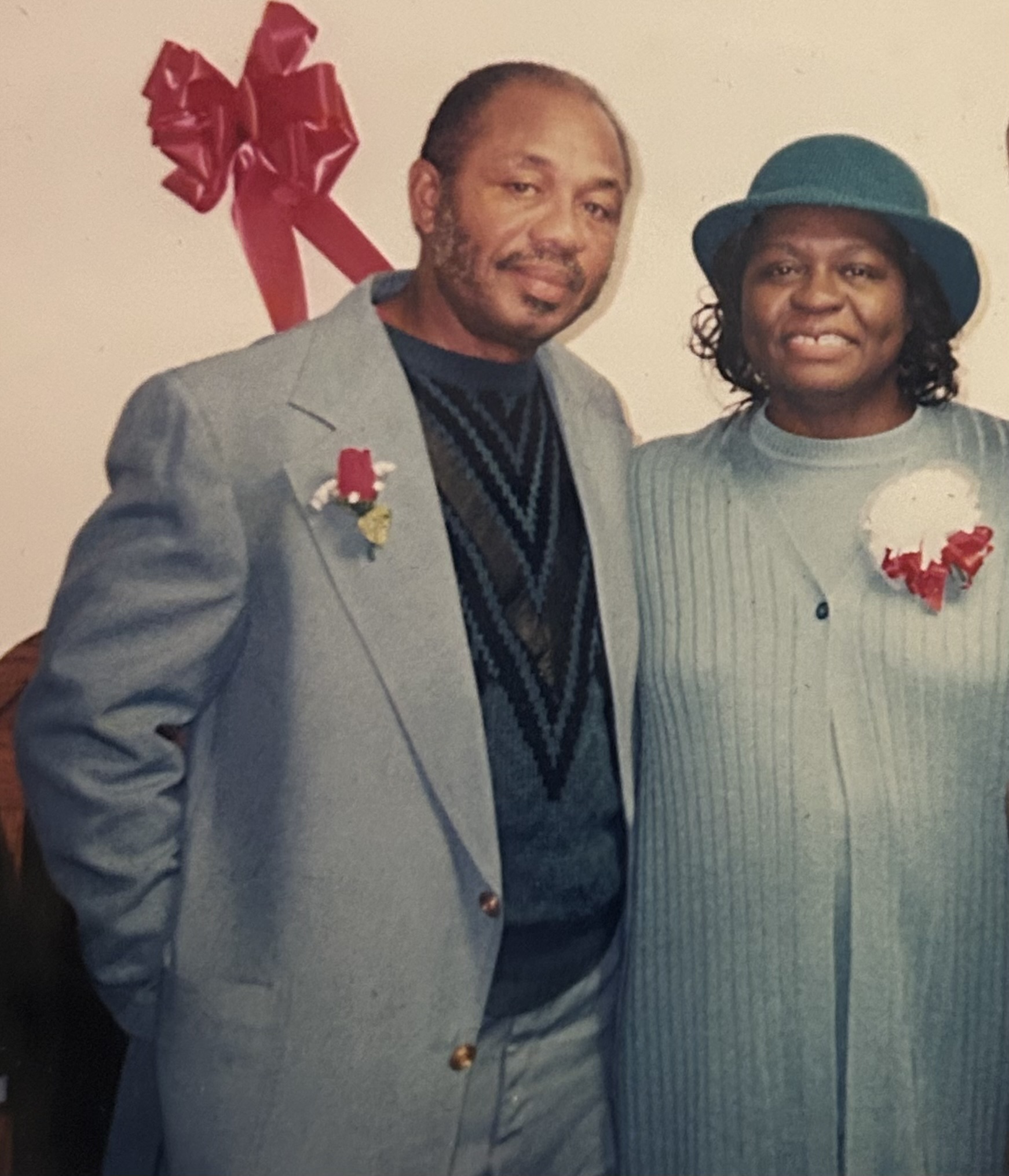 Deacon Warren R. Hudgins Sr. with his wife, Overseer/Pastor Minnie M. Hudgins